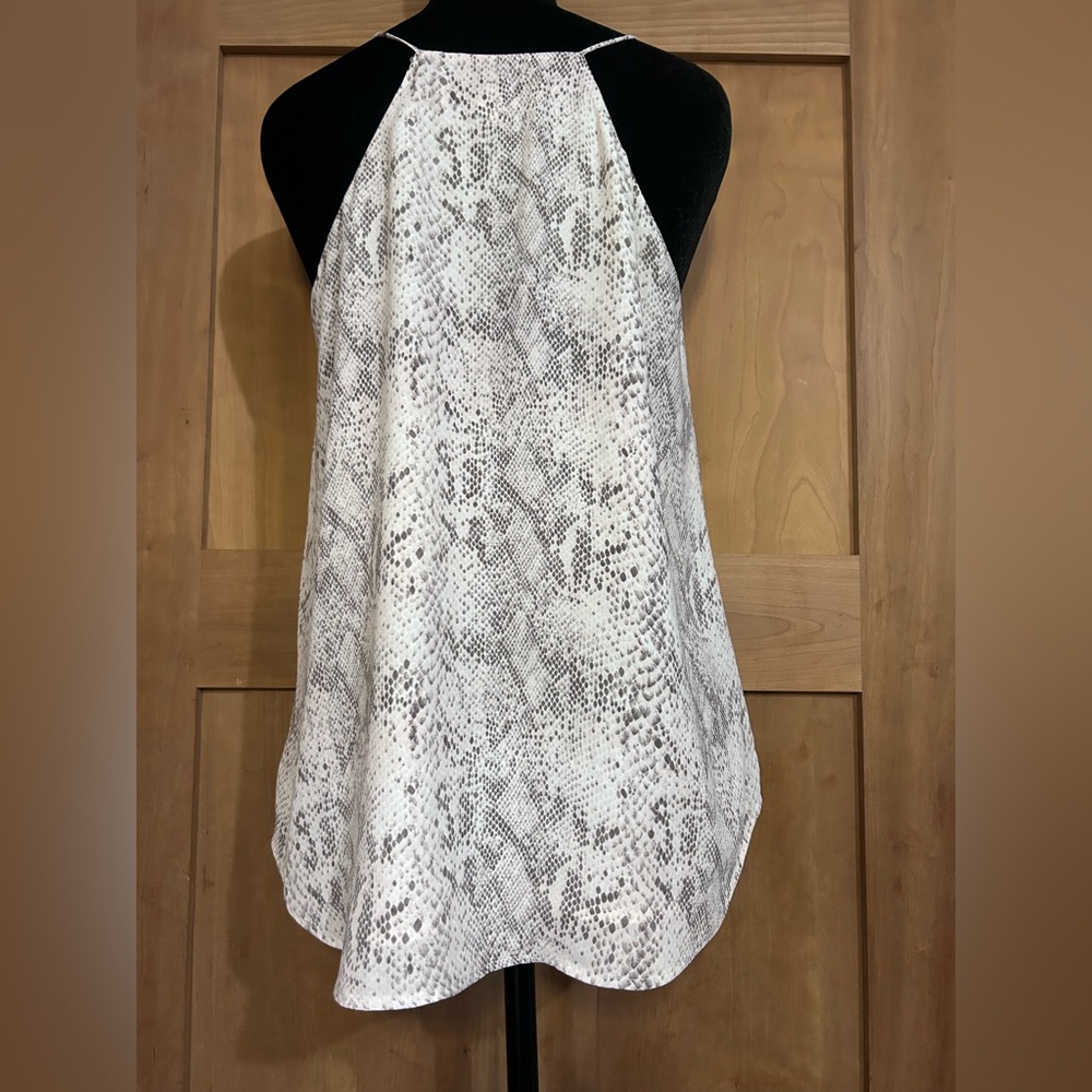 LOFT Women's Camisole in Cream and Brown Snake Print - Picture 2 of 4